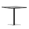 Flash Furniture 30" SQ Outdoor Gray Wash Faux Teak Poly Slat Table XU-DG-HW1045-GY-GG - alternate 3